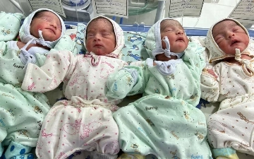 В Самарканде женщина родила четверняшек 