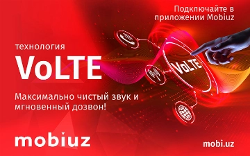VoLTE от Mobiuz доступна в Узбекистане уже в пяти регионах