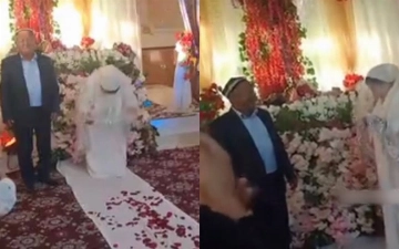 В Узбекистане женщина вышла замуж в 75 лет — видео