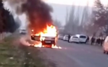 В Кашкадарье сгорел дотла Damas — видео