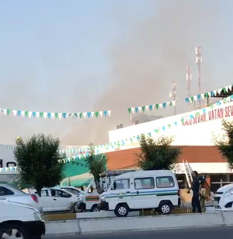 В Ташкенте произошел пожар на территории Uchtepa Outlet Centre (видео)