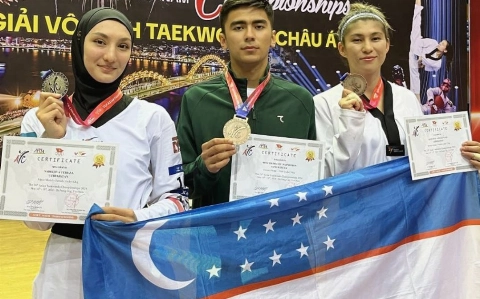 Узбекские таэквондисты завоевали три медали на ЧА во Вьетнаме