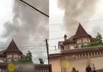 В Ташкенте загорелся жилой дом — видео
