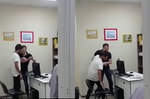В России сотрудник миграционного отдела ударил приезжего во время оформления документов – видео