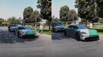 В Ташкенте Tesla Model X и Porsche Taycan перекрасили в цвета флага Узбекистана