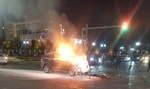 В Ташкенте произошло ДТП, загорелась Captiva — видео