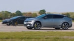 Обгонит ли Kia EV6 GT обогнать Lamborghini Aventador SVJ