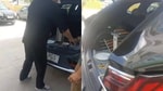 Узбекистанец пожарил шашлык в своем электромобиле