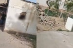 Сняты на видео последствия попадания ракеты в жилой дом в Термезе