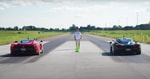 Ferrari LaFerrari и McLaren P1 столкнулись в гонке