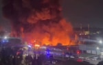 В Ташобласти произошел крупный пожар на рынке «Уч Кахрамон»