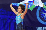 Шохиста Шоназарова стала золотым призером ЧМ U-17 по борьбе