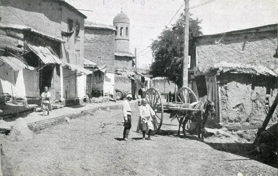 Toshkentda joylashgan Eski shahar, Ko'kchi ko'chasi. 1920-yil