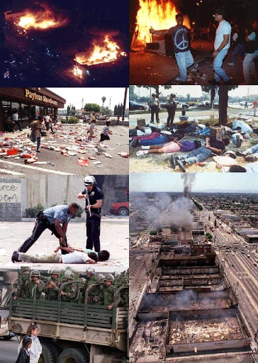 1992-yilda AQShda bo'lib o'tgan tartibsizliklar. Mazkur hodisa oqibatida 53 kishi halok bo'lgan. Bu "Qora inqilob" deb atalgan bo'lib, u Amerika tarixidagi eng halokatli qo'zg'alondir. Mazkur hodisa mamlakatga 1 mlrd dollar zarar yetkazgan