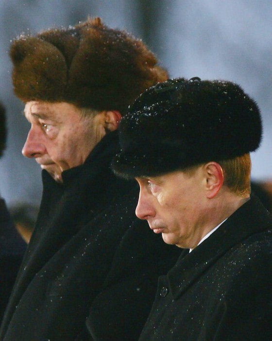 Jal Shirak va Vladimir Putin. Polsha, 2005-yil