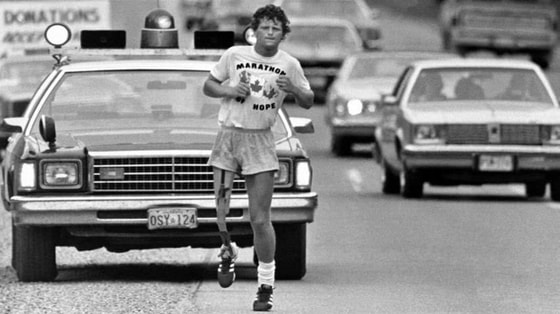 1980-yil 12-aprelda kanadalik Terri Foks tomonidan boshlangan "Umid marafoni"