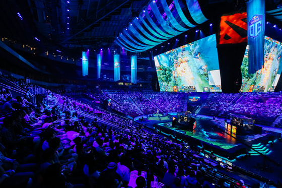 Ситуативное фото турнира The International / Dot Esports