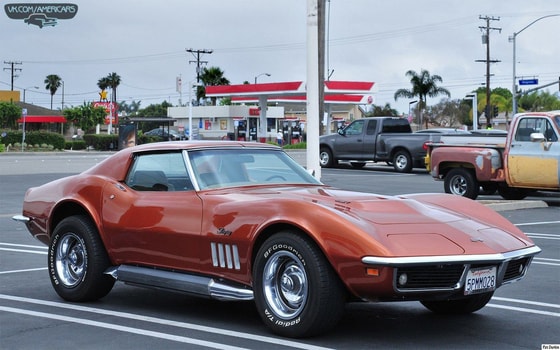 Chevrolet Corvette Stinngray avtomobili. 1969-yil