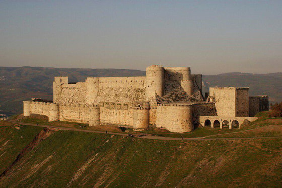 Krak des Chevaliers, Gospitaller ordeni ritsarlarining mashhur qal'asi. XII-XII asrlar