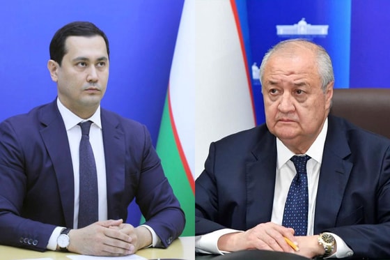 Сардор Умурзаков и Абдулазиз Камилов. Фото: пресс-службы МИВТ и МИД