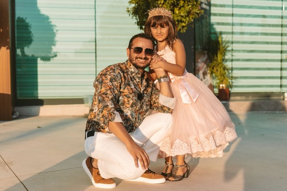 Асым Баштуг со своей дочерью Эдибе