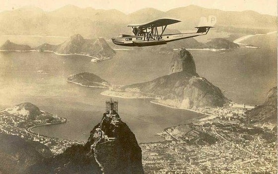 Rio-de-Jeneyroda Masih haykali qurilishi. Braziliya. 1920-yil
