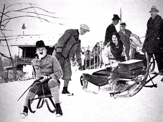 Qorda chana uchayotgan Adolf Gitler. 1936-yil