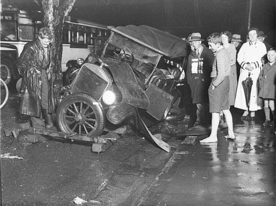 Ogayo shtati bo'ylab mavjud bo'lgan ikki dona avtomobillarning o'zaro to'qnashuvi. 1895-yil