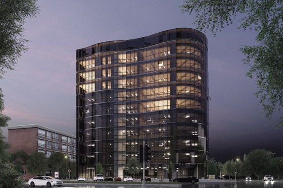 Рендер фасада в БЦ ONYX