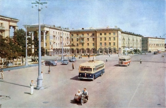 Площадь Бешагач, 1950-1960-ые гг., фото: открытый источник