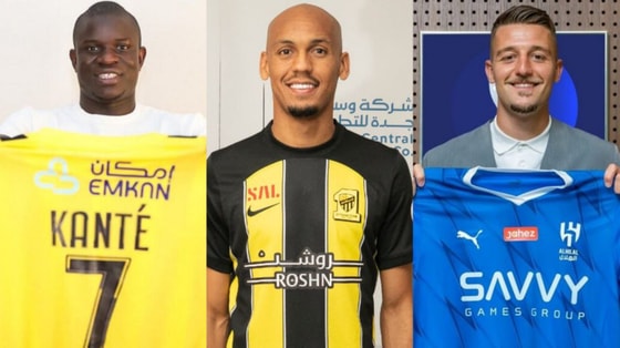 На фото Н'Голо Канте, Фабиньо и Сергей Милинкович-Савич / Открытые источники