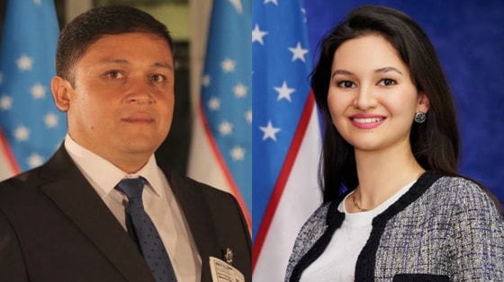 На фото Жахонгир Ахмедов и Нозима Давлетова / УзА