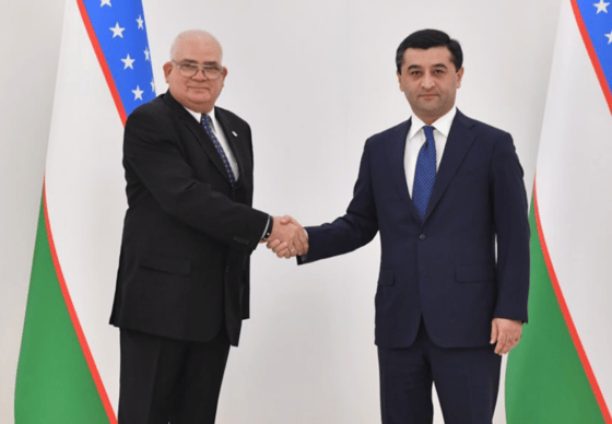 На фото Карлос Вальдес де ла Консепсьон и Бахтиёр Саидов / МИД