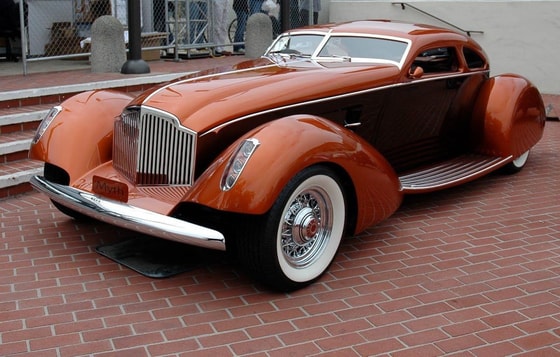 Packard Myth Boattail maxsus kupe. 1934-yil
