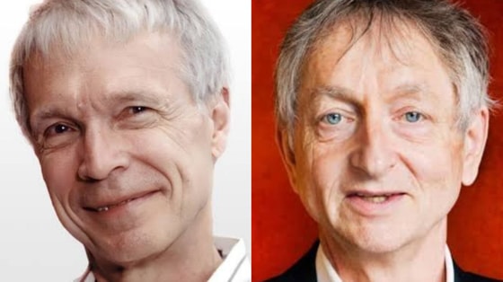 На фото&nbsp;Джон Хопфилд и Джеффри Хинтон / Открытые источники