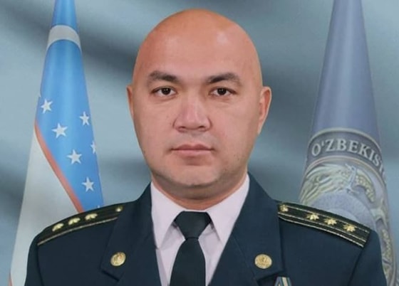 На фото Мухитдин Жураев / Пресс-служба ГУВД Ташкента