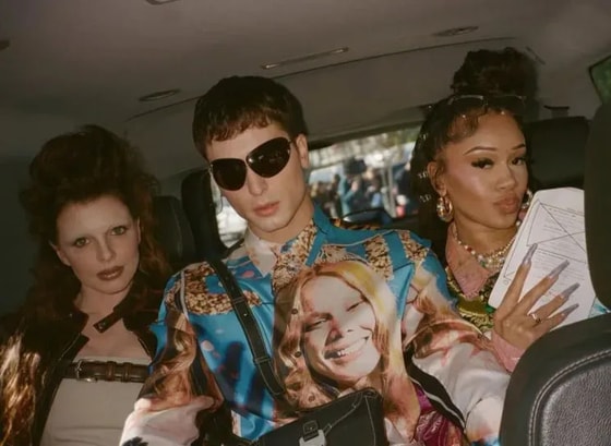 Кадр со съемок фильма&nbsp;«Идиотка».