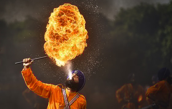 Hindistonning Chennay shahridagi Ofitserlar tayyorlash akademiyasida o'tgan tantanali marosimFoto: EPA