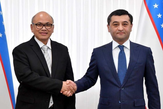 На фото&nbsp;Ильхам Туа бин Иллиас и Бахтиёр Саидов / МИД