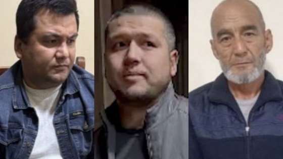 На фото&nbsp;Ноуфал Байханов,&nbsp;Умидбек Умаров и&nbsp;Дилмурод Мамажонов / УВД Андижанской области