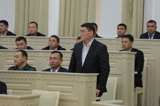 На фото Дарьябай Кайпов /&nbsp;Жокаргы Кенес