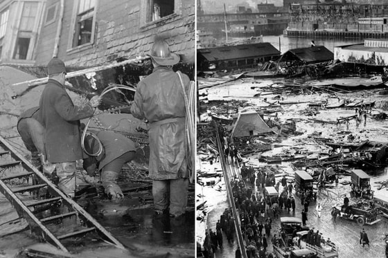 1919-yil Bostonda Purity Distilling Company distillash zavodidagi ulkan karamel shinnisi yorilib ketgan, oqibatda ko'chlarni suv bosgan, bir necha uylar vayron bo'lgan. Yopishqoq massada 21 kishi halok bo'lgan, 150 ga yaqin odam jiddiy jarohatlangan.