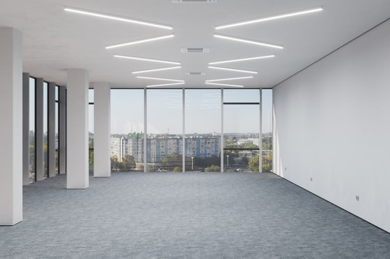 Рендер офиса в предчистовой отделке