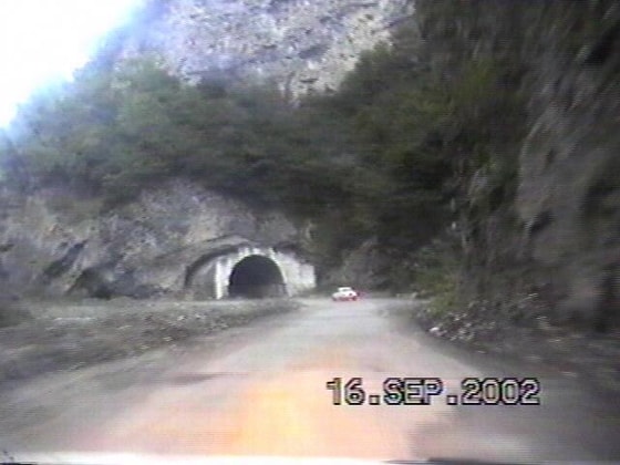 Shimoliy Osetiyada joylashgan Karmadon tunneli