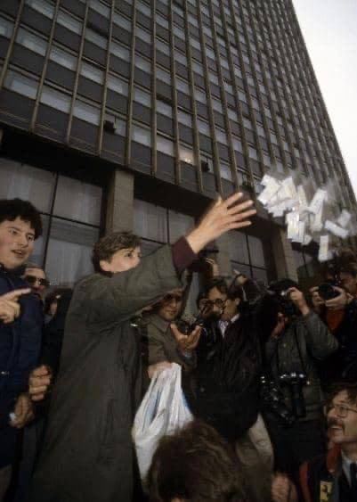 Moskvada o'tkazilgan miting. 1990-yil