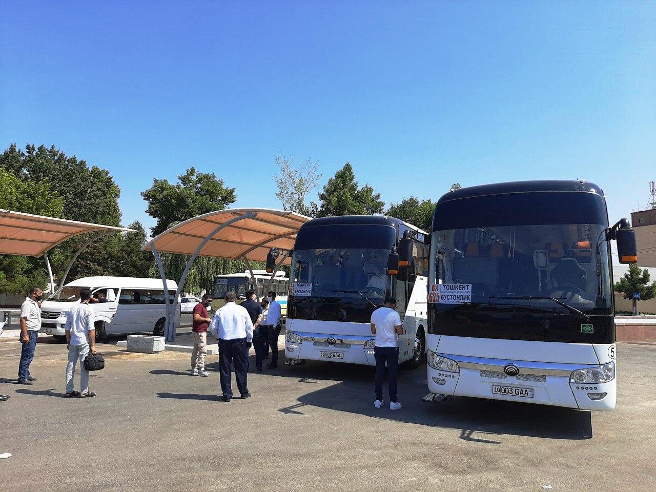 Запущено автобусное сообщение Бостанлык - Ташкент - Бостанлык