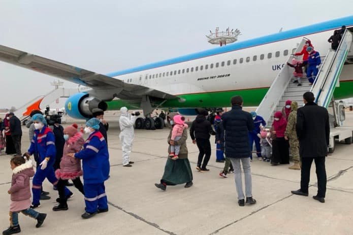25 женщин и 73 ребенка возвращены из Сирии в Узбекистан в ходе операции  «Мехр-3»<br>