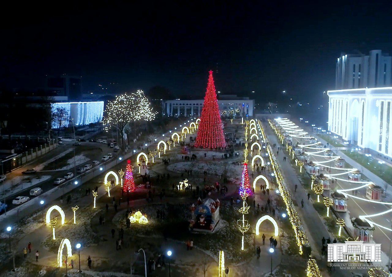 В Ташкенте открылась главная елка страны