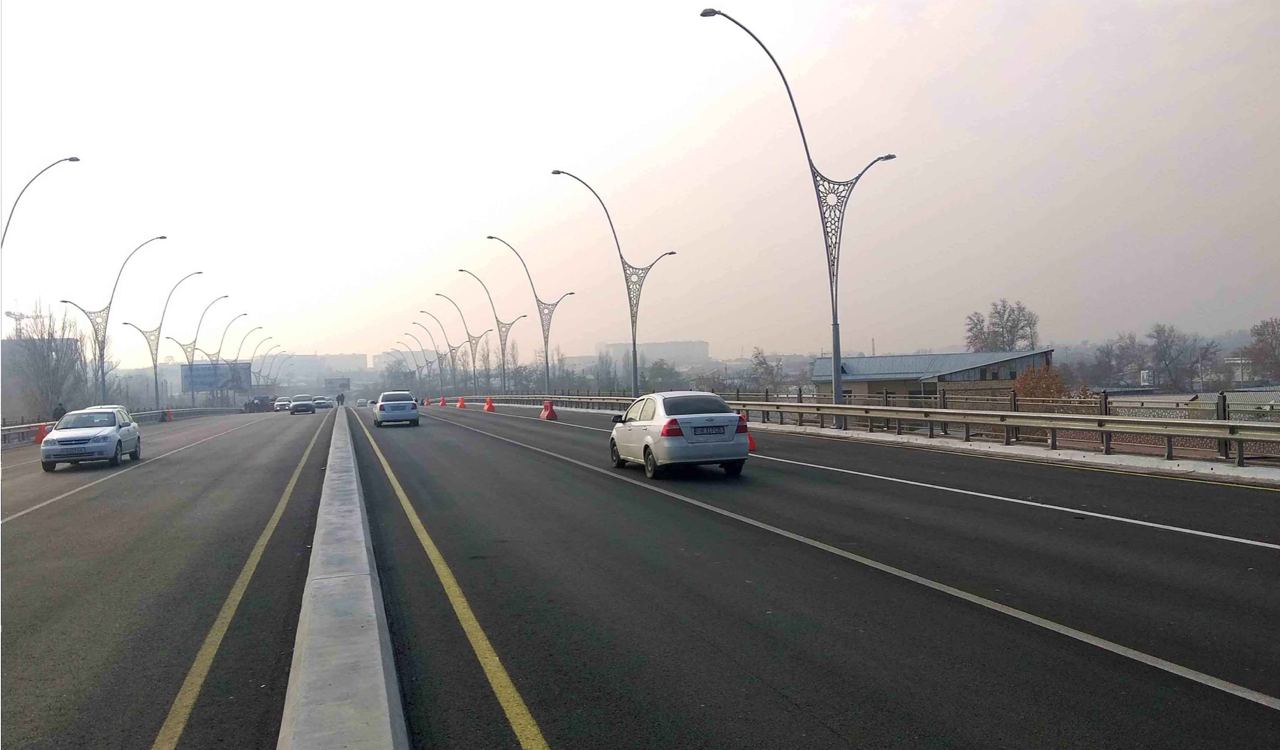 В Ташкенте закончили ремонт юнусабадского моста 