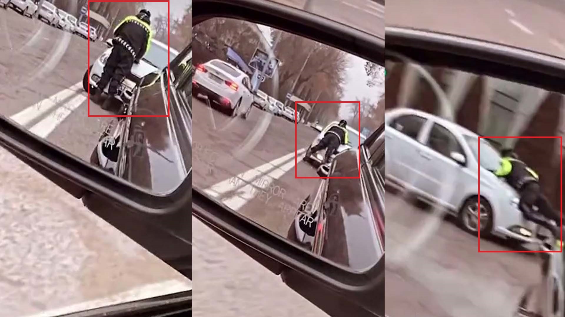 Ташкентец прокатил на капоте своего авто сотрудника ДПС, который пытался его остановить